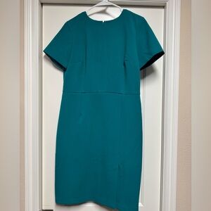 Ann Taylor Teal Midi Dress